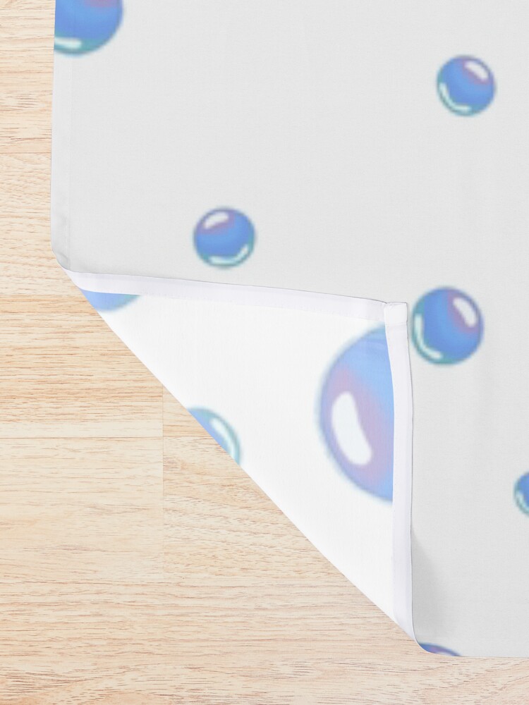 Alternate view of Spongebob bubbles sticker pack Shower Curtain