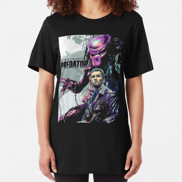 Tech Noir Terminator Predator Peli Película Horror Camiseta de comedia de acción