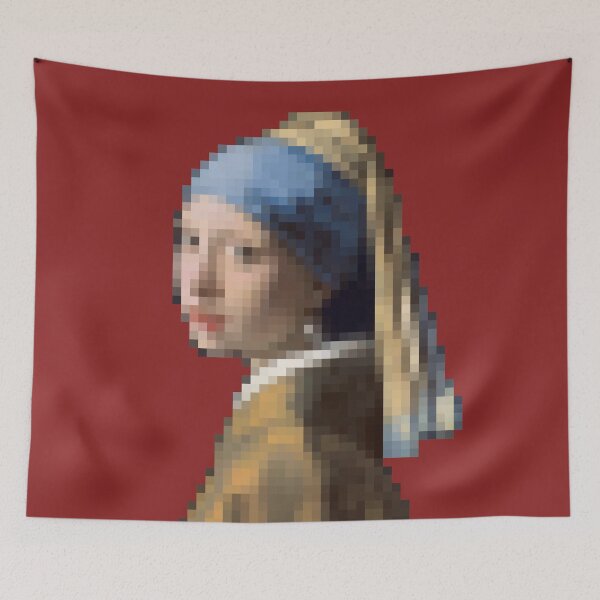 Item preview, Girl with a Pearl PIXELIZED designed and sold by CharlieCreator.