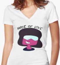 Garnet is Made of Love Fitted V-Neck T-Shirt
