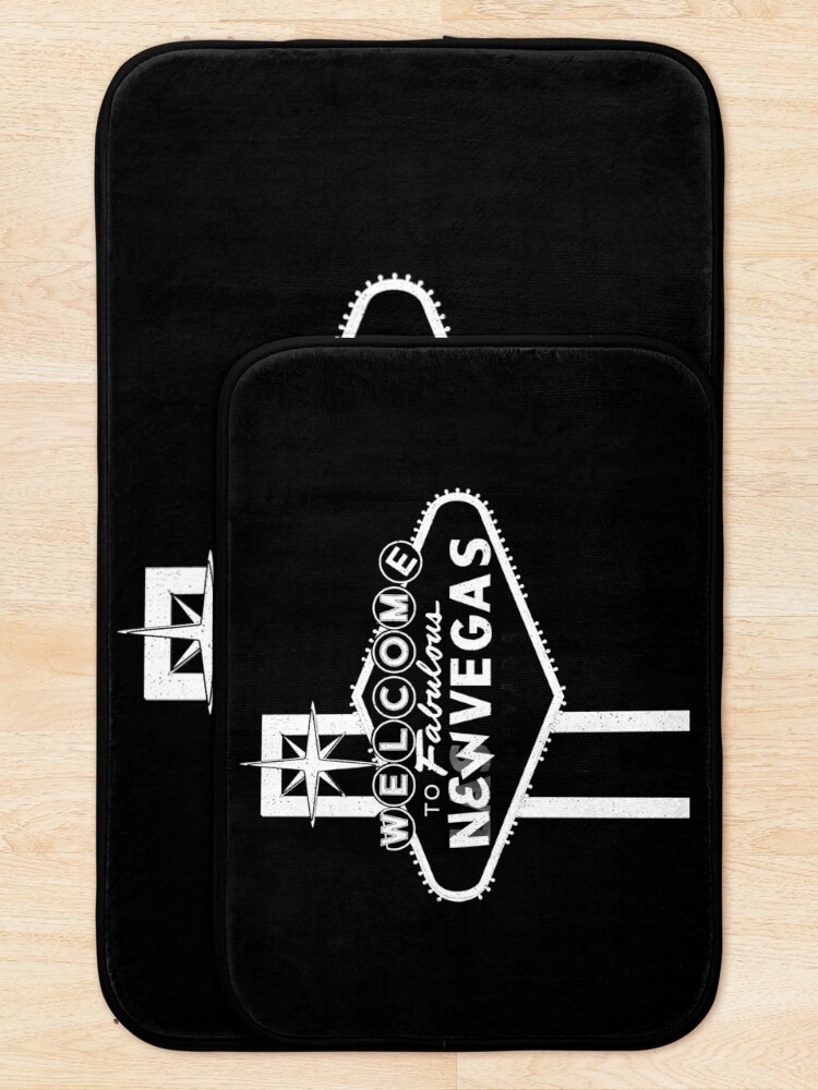 Alternate view of Welcome to New Vegas | Fallout New Vegas | White Logo Bath Mat