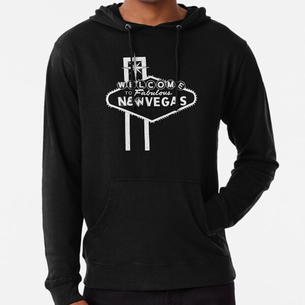 Welcome to New Vegas | Fallout New Vegas | White Logo Lightweight Hoodie