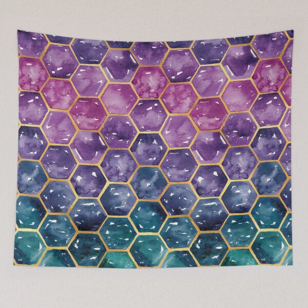 Artikelvorschau, Gold Galaxy Hexagons entworfen und verkauft von RebeccaFlaherty.