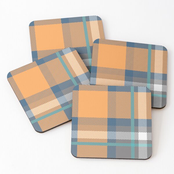 Item preview, Blue and Orange Plaid V.01-01 designed and sold by oppositedge.