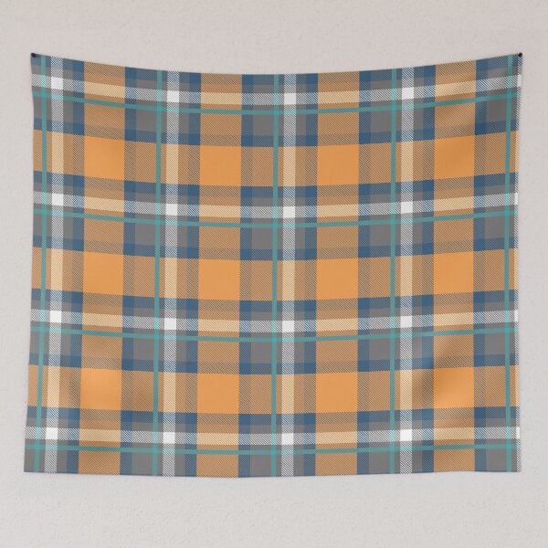 Item preview, Blue and Orange Plaid V.01-01 designed and sold by oppositedge.