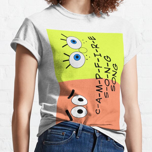 Spongebob Songs T Shirts Redbubble - camp fire song song roblox id