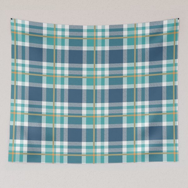 Item preview, Blue and Orange Plaid V.07 designed and sold by oppositedge.