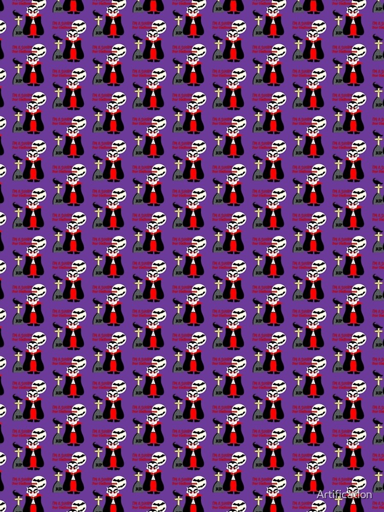 Fun Halloween Cartoon Vampire Graphic by Artification