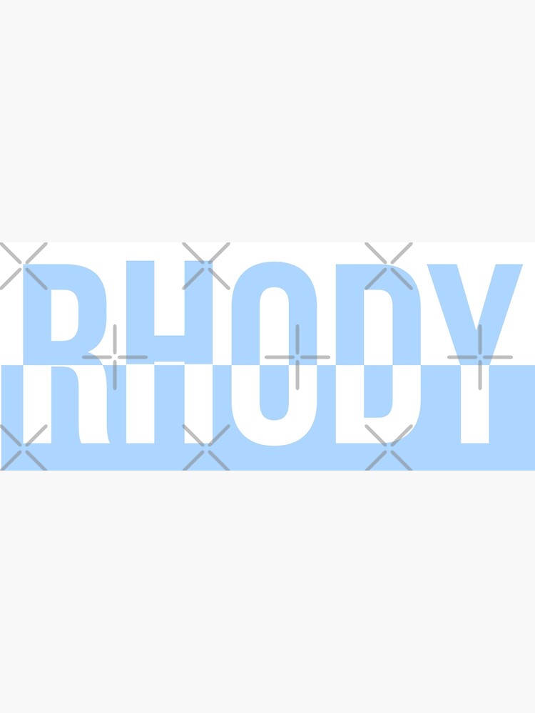 Discover RHODY - Light Blue Premium Matte Vertical Poster