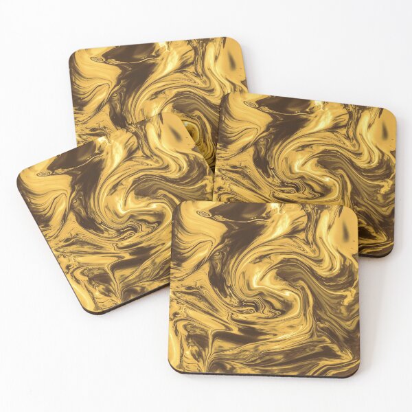 Item preview, Fluid Gold Abstract art designed and sold by trajeado14.