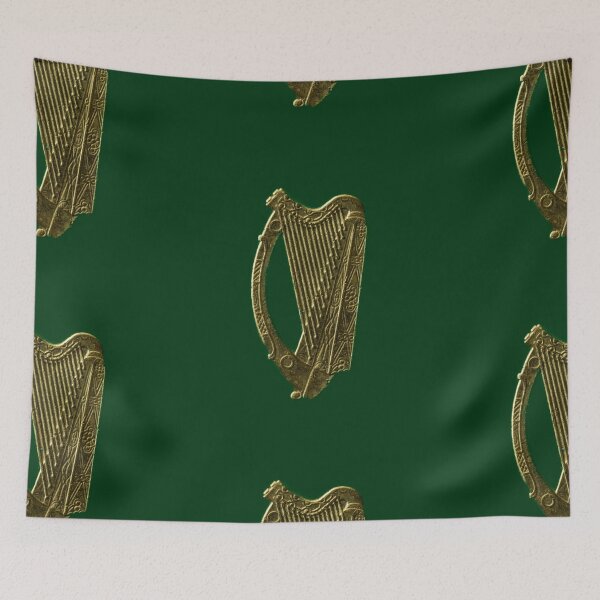 Item preview, The Green Golden Irish Celtic Harp designed and sold by articlave.