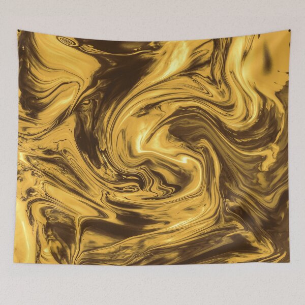 Item preview, Fluid Gold Abstract art designed and sold by trajeado14.
