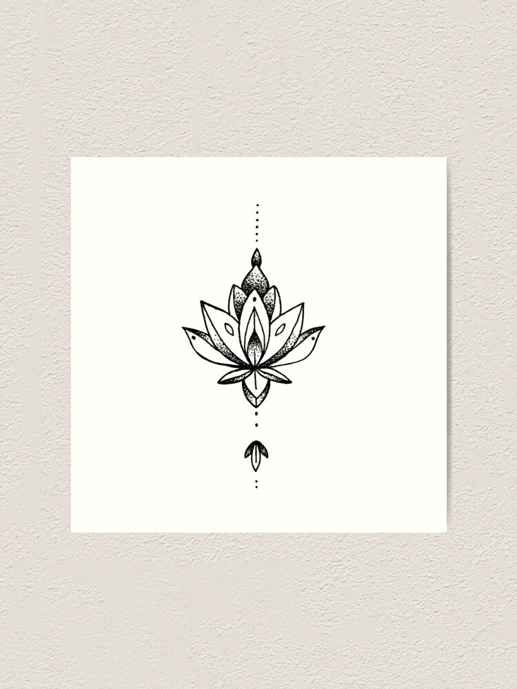 Twinkling Lotus Tattoo Design - Tattapic®