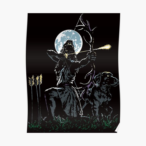 Artemis-Huntress-Greek Goddess Poster