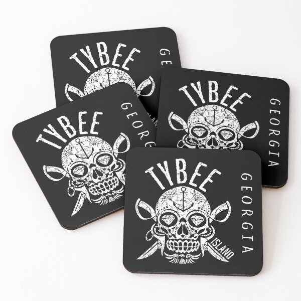 Item preview, Tybee Island Georgia, Tybee Island Beach, Halloween Sugar Skull Crossbones, Sailing Pirate Captain Anchor designed and sold by ArtByBollwitt.