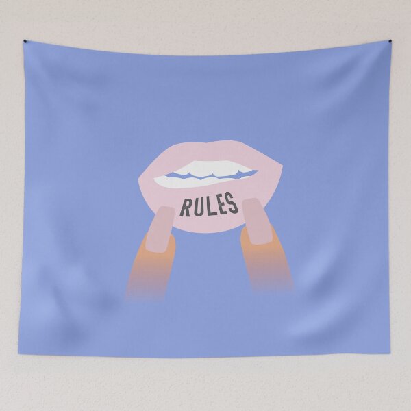 Item preview, RULES lip tattoo - euphoria designed and sold by cats-designs.