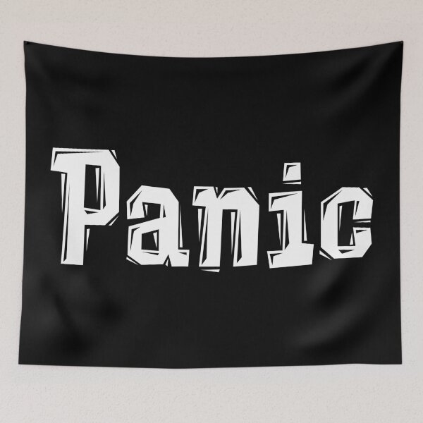 Item preview, White Chaotic "Panic" Lettering designed and sold by Dator.