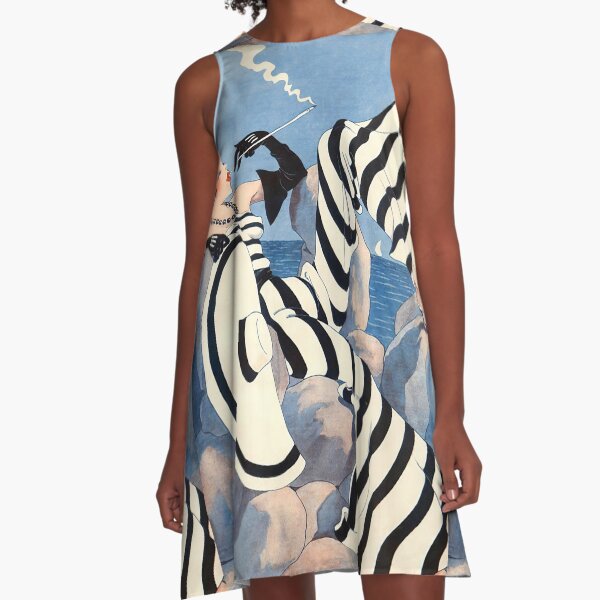 Item preview, French Art Deco Woman Haute Couture Fashion designed and sold by Glimmersmith.