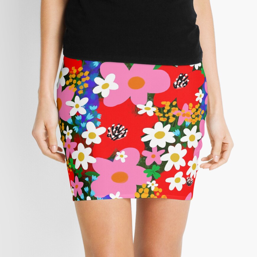 Flower Power! Mini Skirt