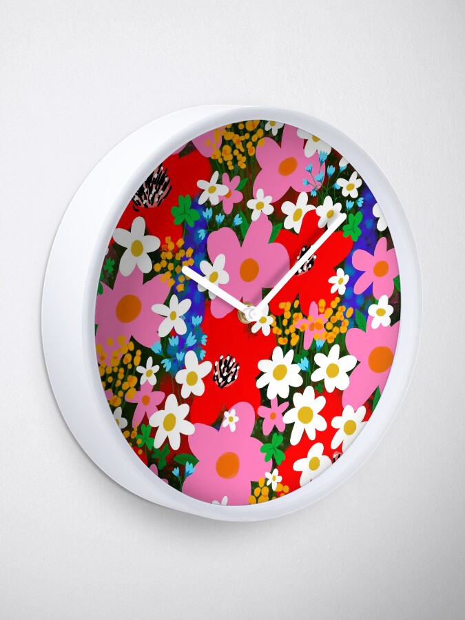 Alternate view of Flower Power! Clock