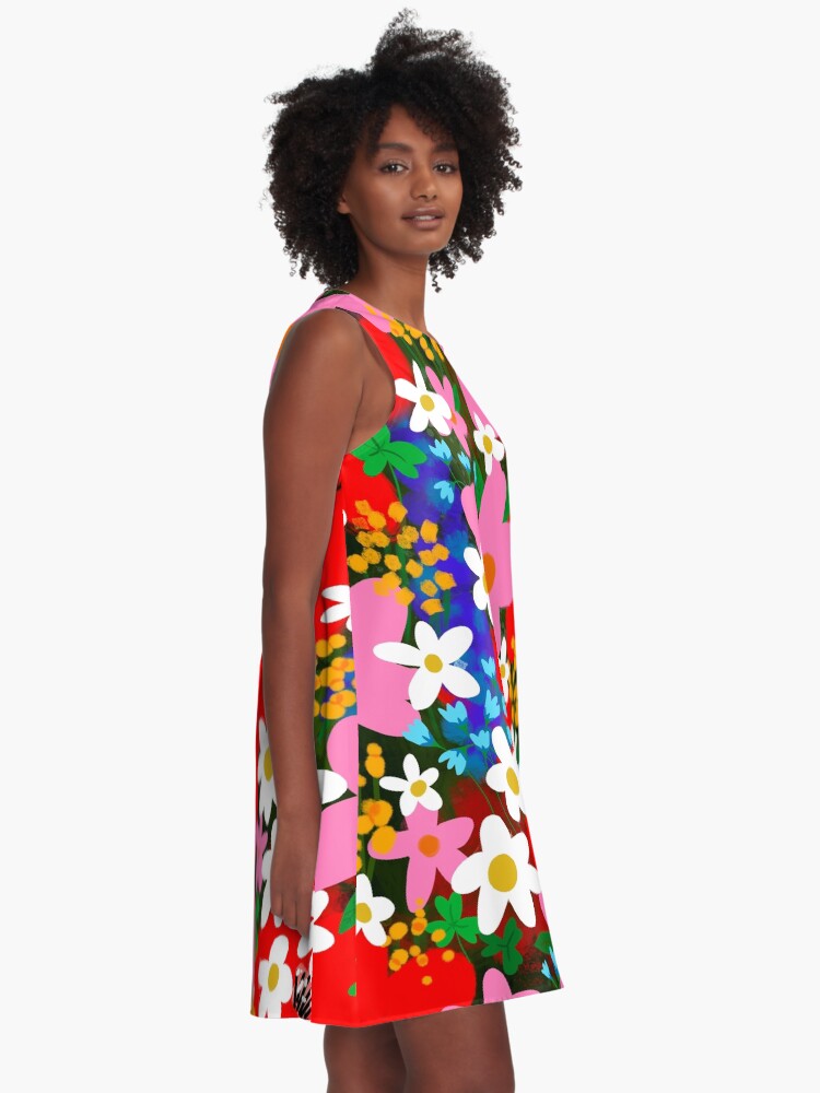 Alternate view of Flower Power! A-Line Dress