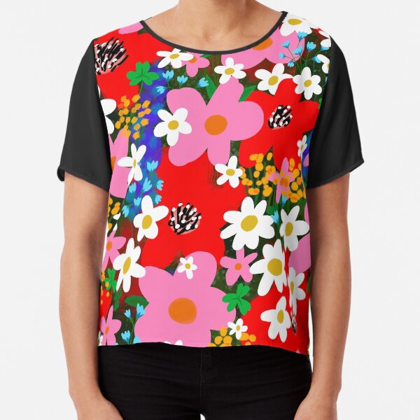 Flower Power! Chiffon Top