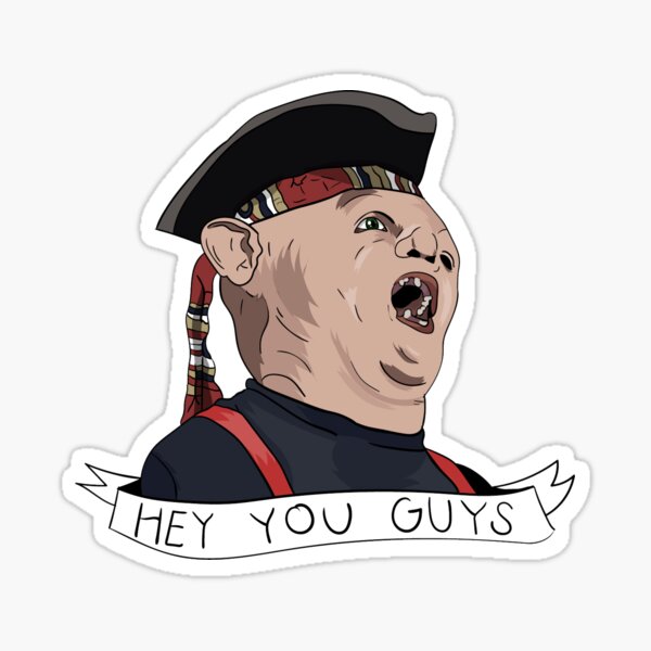 Goonies Sloth Stickers Redbubble