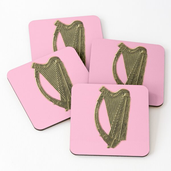 Item preview, The Pink Golden Irish Celtic Harp designed and sold by articlave.