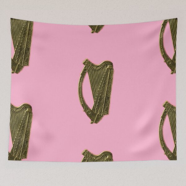 Item preview, The Pink Golden Irish Celtic Harp designed and sold by articlave.