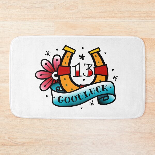 Item preview, traditional old school tattoo lucky charm print designed and sold by Adamova.