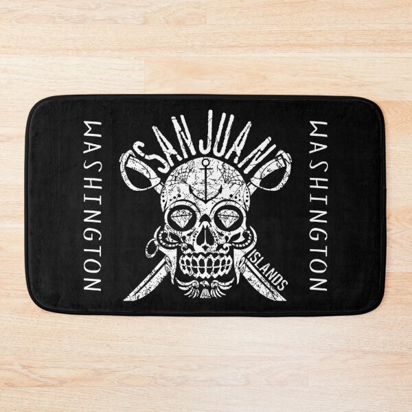 Item preview, San Juan Islands Washington, Halloween Sugar Skull Crossbones, Swords, Beaches, Sailing Pirate Captain Anchor designed and sold by ArtByBollwitt.