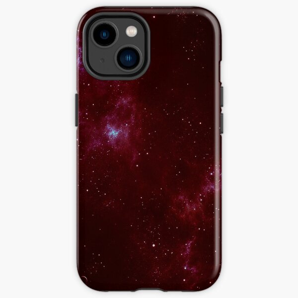 Deep Space Galaxy Dark Red iPhone & Samsung Phone Case iPhone Tough Case