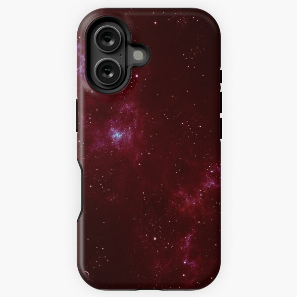 Item preview, Deep Space Galaxy Dark Red iPhone & Samsung Phone Case designed and sold by joethecannon.