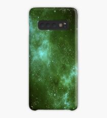 Weltraum-Galaxie-Grün iPhone u. Samsung-Telefon-Kasten Hülle & Klebefolie für Samsung Galaxy