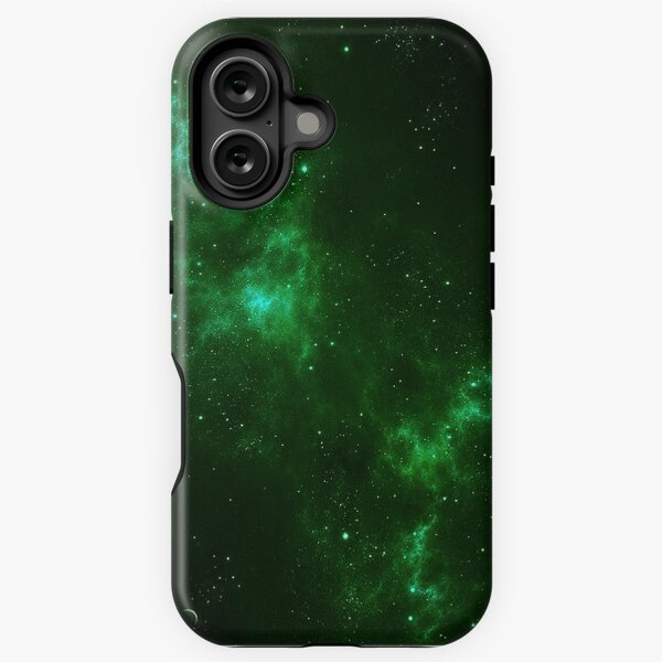 Item preview, Deep Space Galaxy Dark Green iPhone & Samsung Phone Case designed and sold by joethecannon.