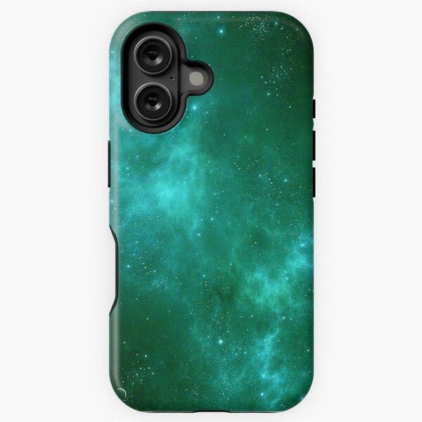 Item preview, Deep Space Galaxy Cyan iPhone & Samsung Phone Case designed and sold by joethecannon.
