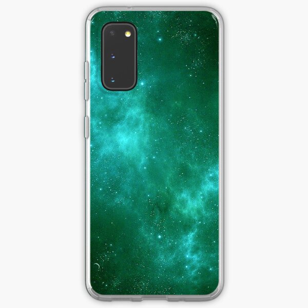 Deep Space Galaxy Cyan iPhone & Samsung Phone Case Samsung Galaxy Soft Case