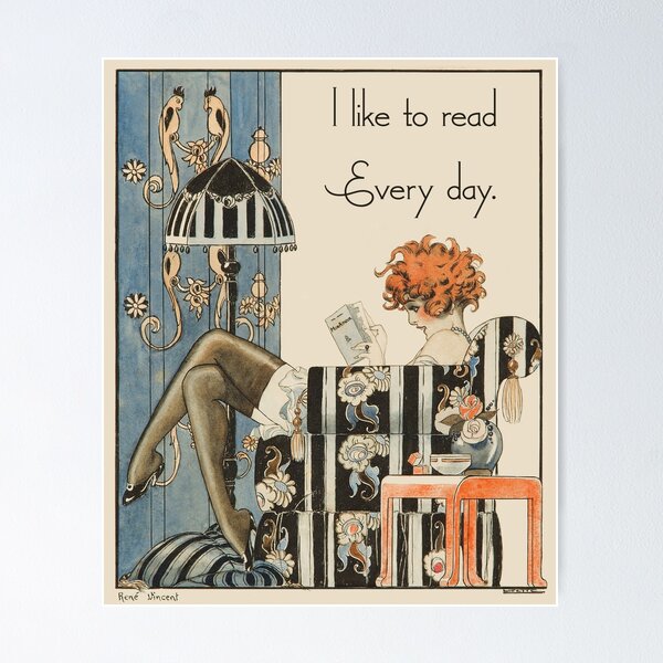 Item preview, I Like To Read Every Day for Book Lovers designed and sold by Glimmersmith.