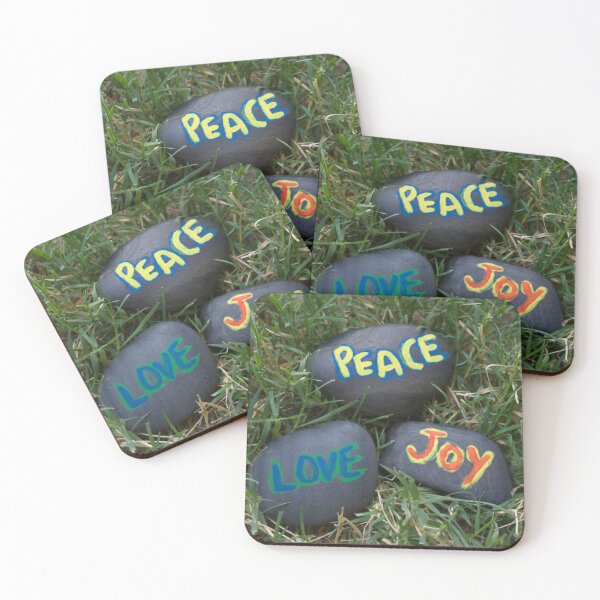Item preview, Inspiring Wall Art Home Decor Peace, Love and Joy  designed and sold by visual-samadhi.