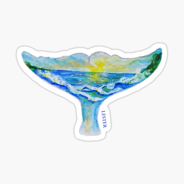 Lester Painted Flukes Sticker