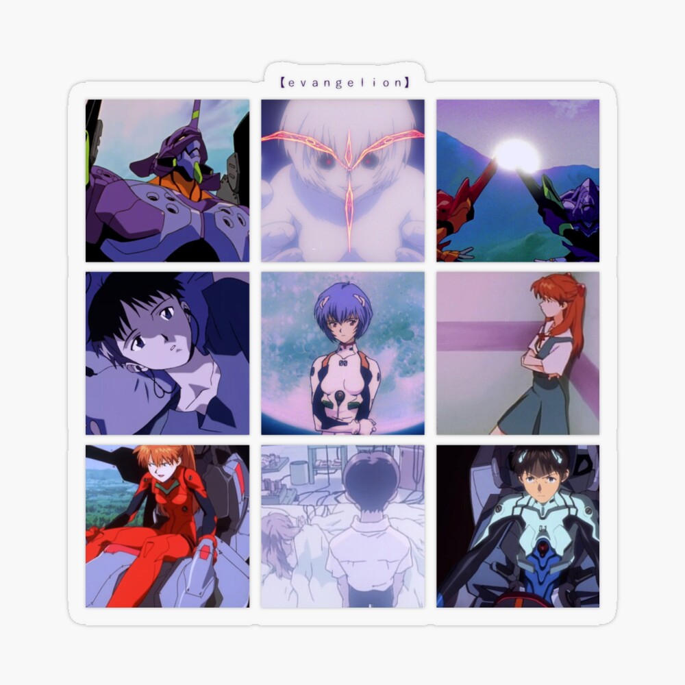 Neon Genesis Evangelion Manga Design (white) Postcard for Sale by snriffs