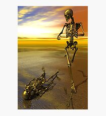 Running Skeleton Photographic Print