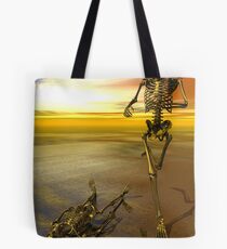 Running Skeleton Tote Bag