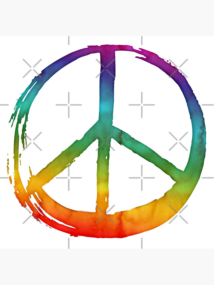 Peace Sign Png Design Hippie Tie Dye Digital Download 