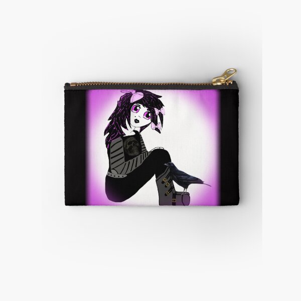 Aperçu de l'œuvre Petite fille gothique pourpre créée et vendue par WhiteOak Art Designs.
