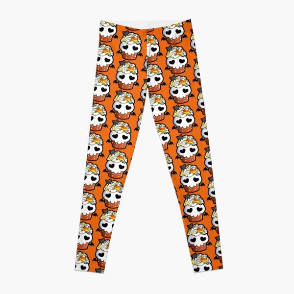 Halloween Skull Cupcake Leggings