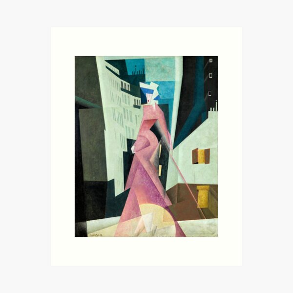 Item preview, The Lady in Mauve 1922 by Lyonel Feininger designed and sold by chillchar1234.
