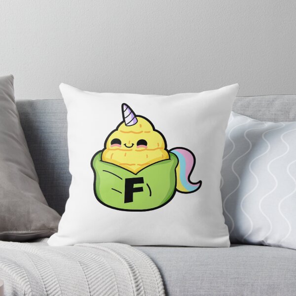 Artikelvorschau, Alphabet-Buchstabe F süßes Mais-Einhorn entworfen und verkauft von kidsmonogram.