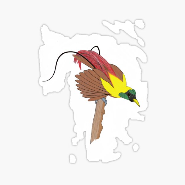 Red Bird of Paradise Sticker