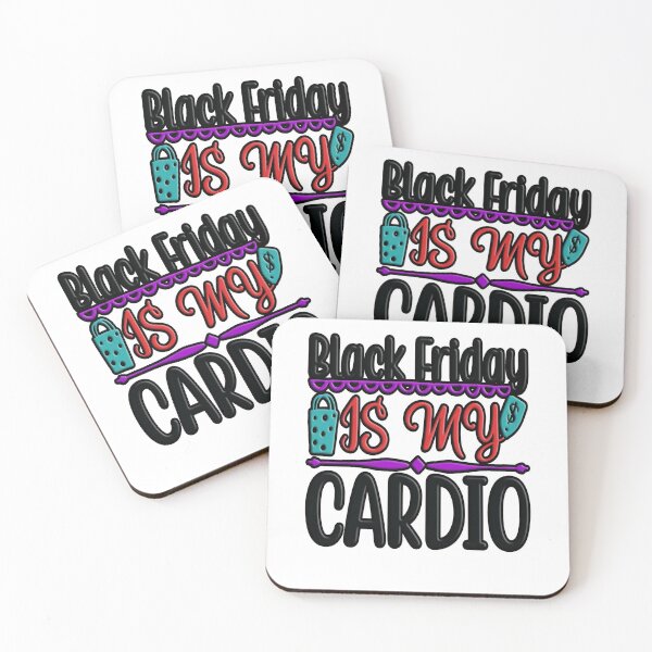 Item preview,  Black Friday is my Cardio : Colorful Artistic Typography design designed and sold by Department61.